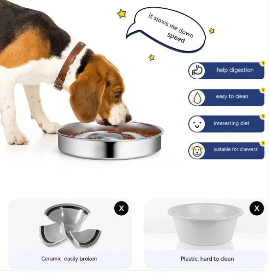 No-Gulp Slow Feeder Bowl