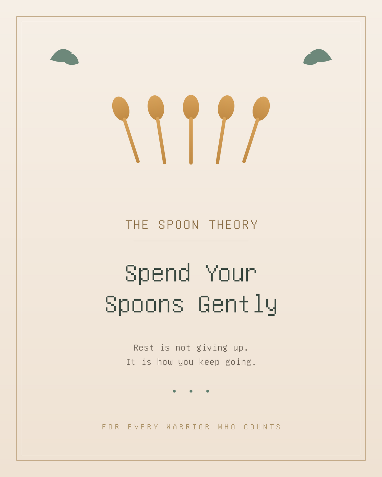 Spoonie Gift Printable Pet Wall Art | Chronic Illness Care Package Comfort Gift | Invisible Illness Get Well Digital Download