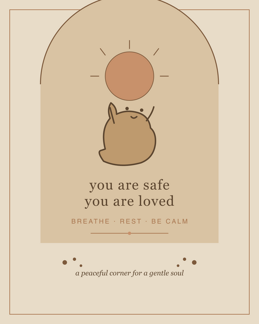 Calming boho dog wall art printable