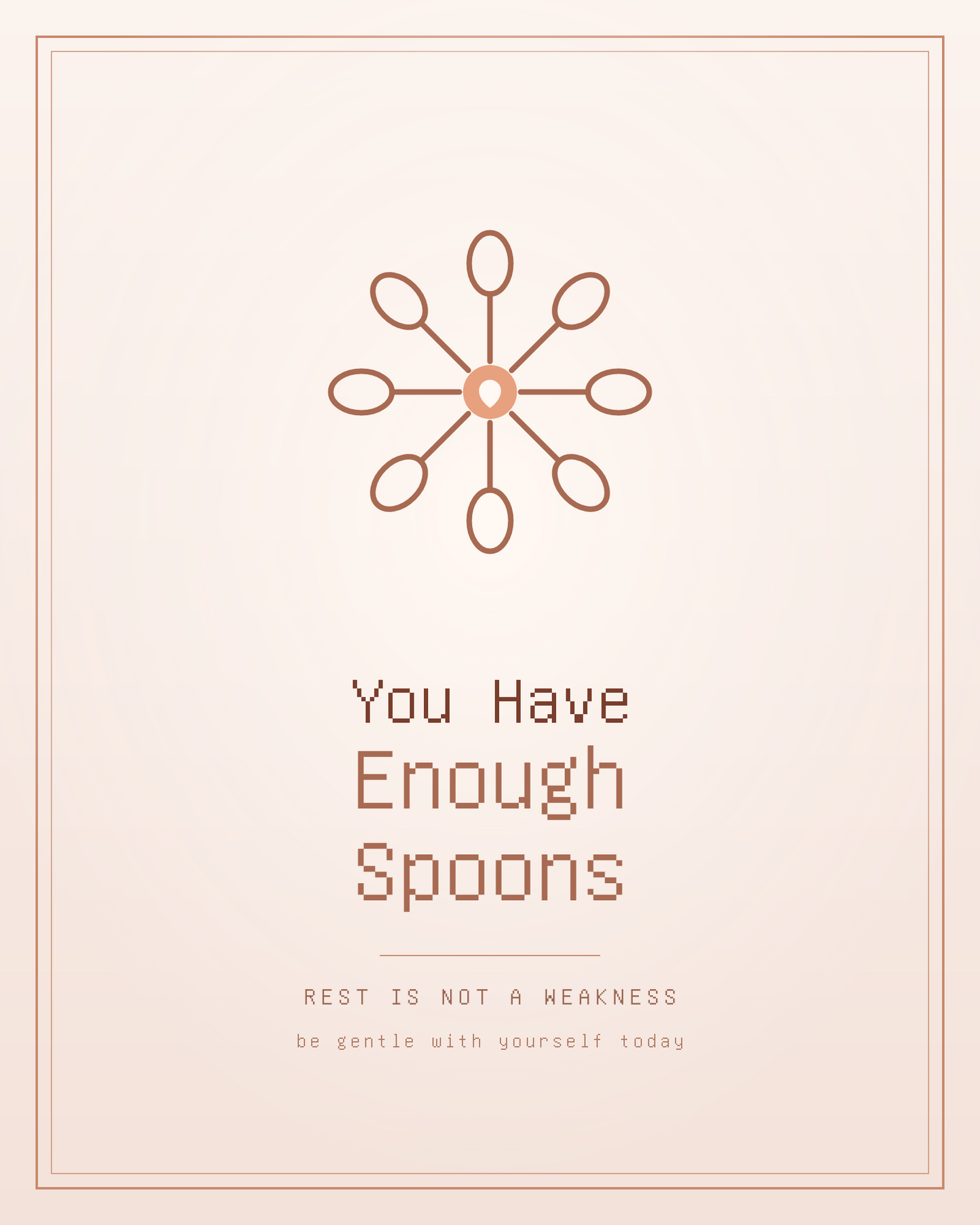 Spoonie Gift Printable Pet Wall Art - Chronic Illness Care Package Download - Invisible Illness Feel Better Comfort Gift