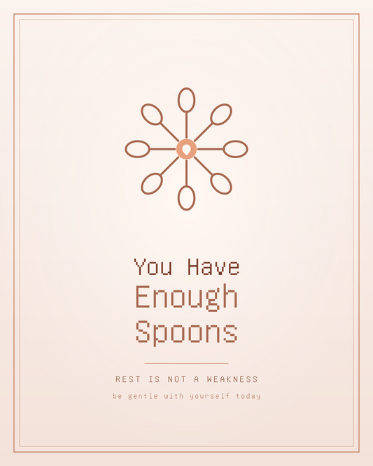 Spoonie Gift Printable Pet Wall Art - Chronic Illness Care Package Download - Invisible Illness Feel Better Comfort Gift