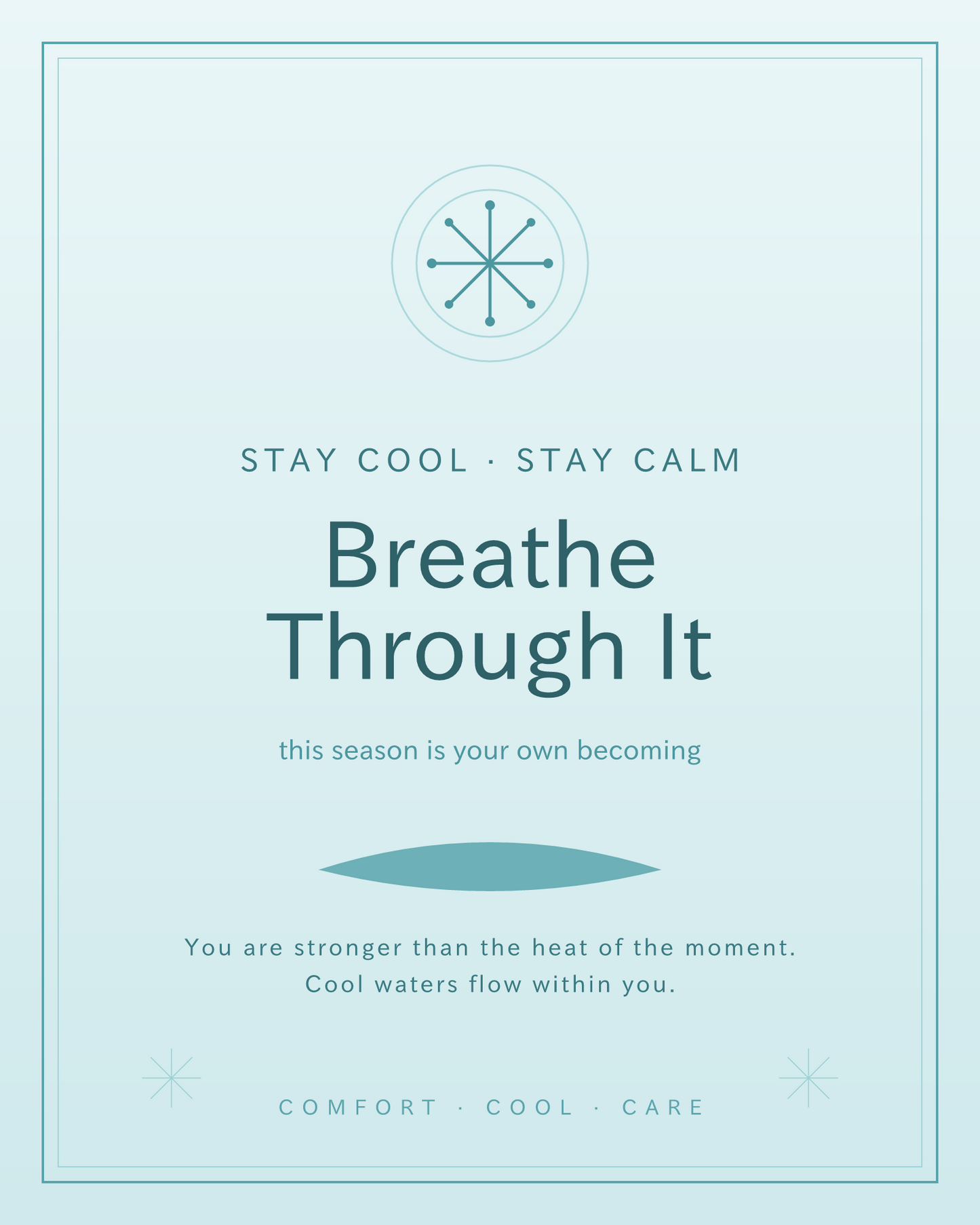 Menopause Gift Printable Wall Art | Cooling Gifts for Hot Flashes | Funny Menopause Care Package Digital Download Decor for Her