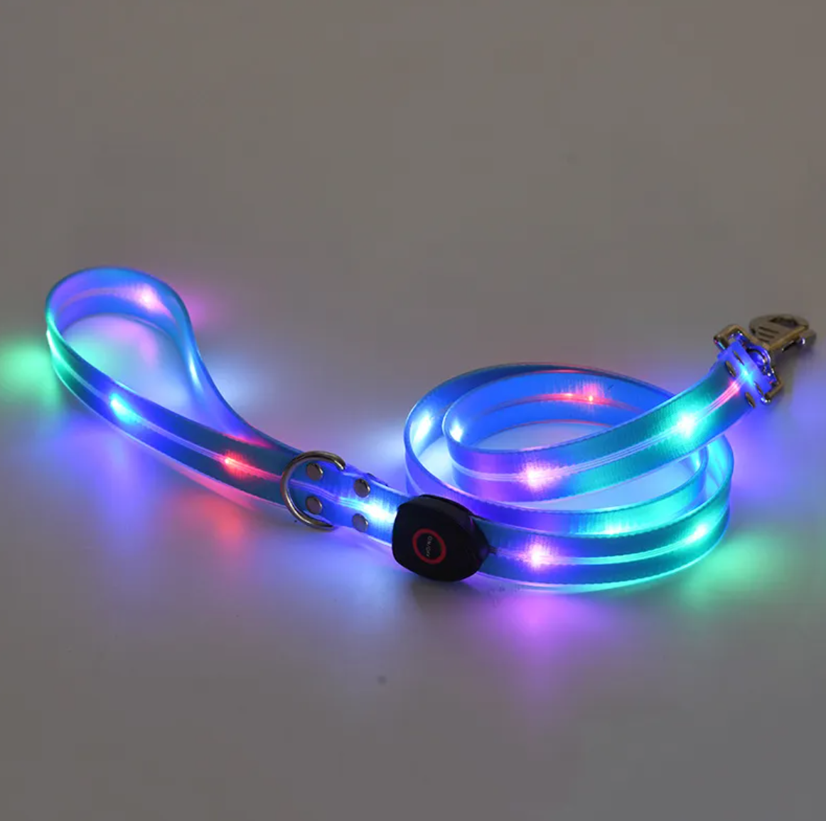 GlowWalk Rechargeable LED Dog Collar — Visible 400m, USB